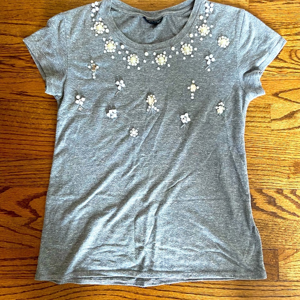 Beaded Fitted Tee